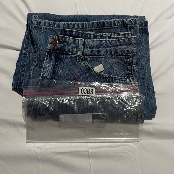 BlueSteel Jeanswear Embroidered Jeans Multicolor Accents Size 42 or 31 waist Den - Picture 8 of 9